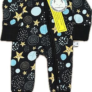 3-6 Popoki Stars Convertible Footie